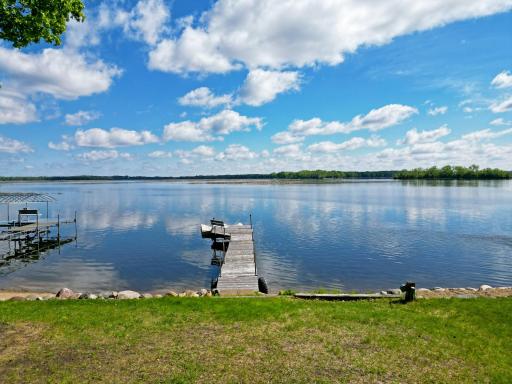 Great elevation to the lot with good size beach area for kids to play on or get some sun by the lake.