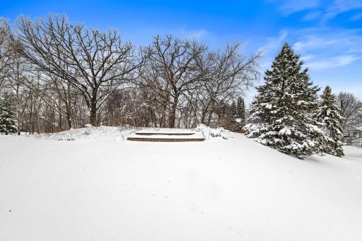 Semi-private backyard is popular with deer and other wildlife