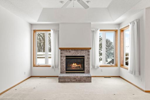 Enjoy two gas fireplaces in your new home