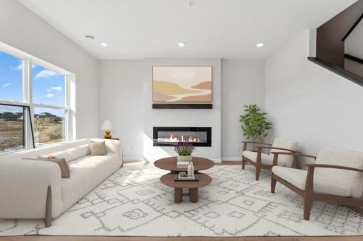 Photo for 10316 Birchwood Circle, Chaska, MN 55318 - listing #6806929 Living Room - Virtually staged. Pic for illustrative purposes.