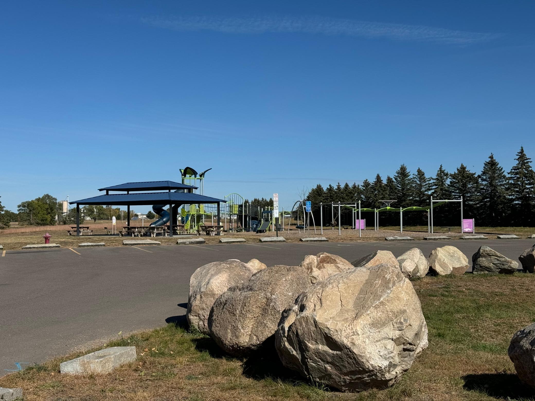 New playground and picnic area