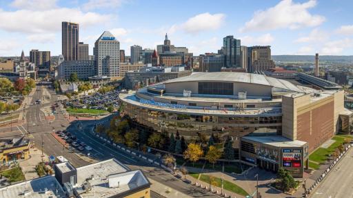 Walk to the New Grand Casino Arena to see a concert or the Minnesota Wild and Minnesota Frost pro hockey teams play