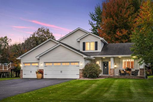 Photo for 1438 154th Lane NW, Andover, MN 55304 - listing #6807077 Beautiful Pottery Barn-style 4 bedroom + den on lush corner lot. See interactive 3D tour! Same owners 25 yrs! Virtual twilight photo.