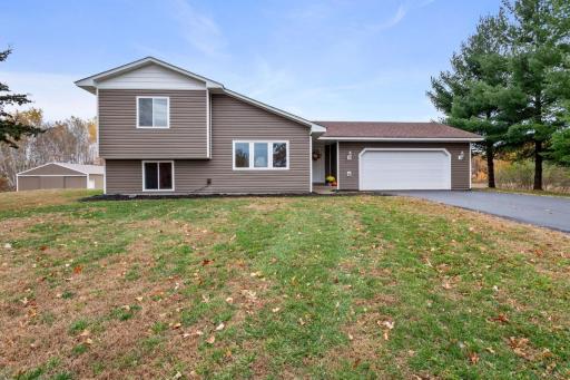Completely renovated inside and out! This stunning home is nestled in on 10 acres with rolling trails and a renovated 30 x 48 pole building with concrete floors. Updates include new architectural roof, vinyl siding, Aluminum soffit and fascia, etc.