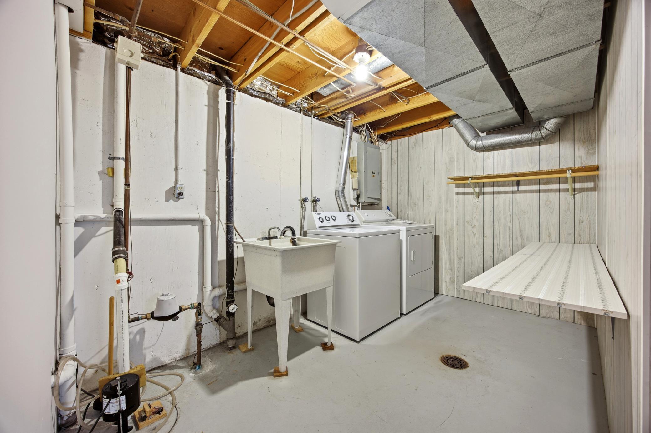 Laundry room with lots of potential storage