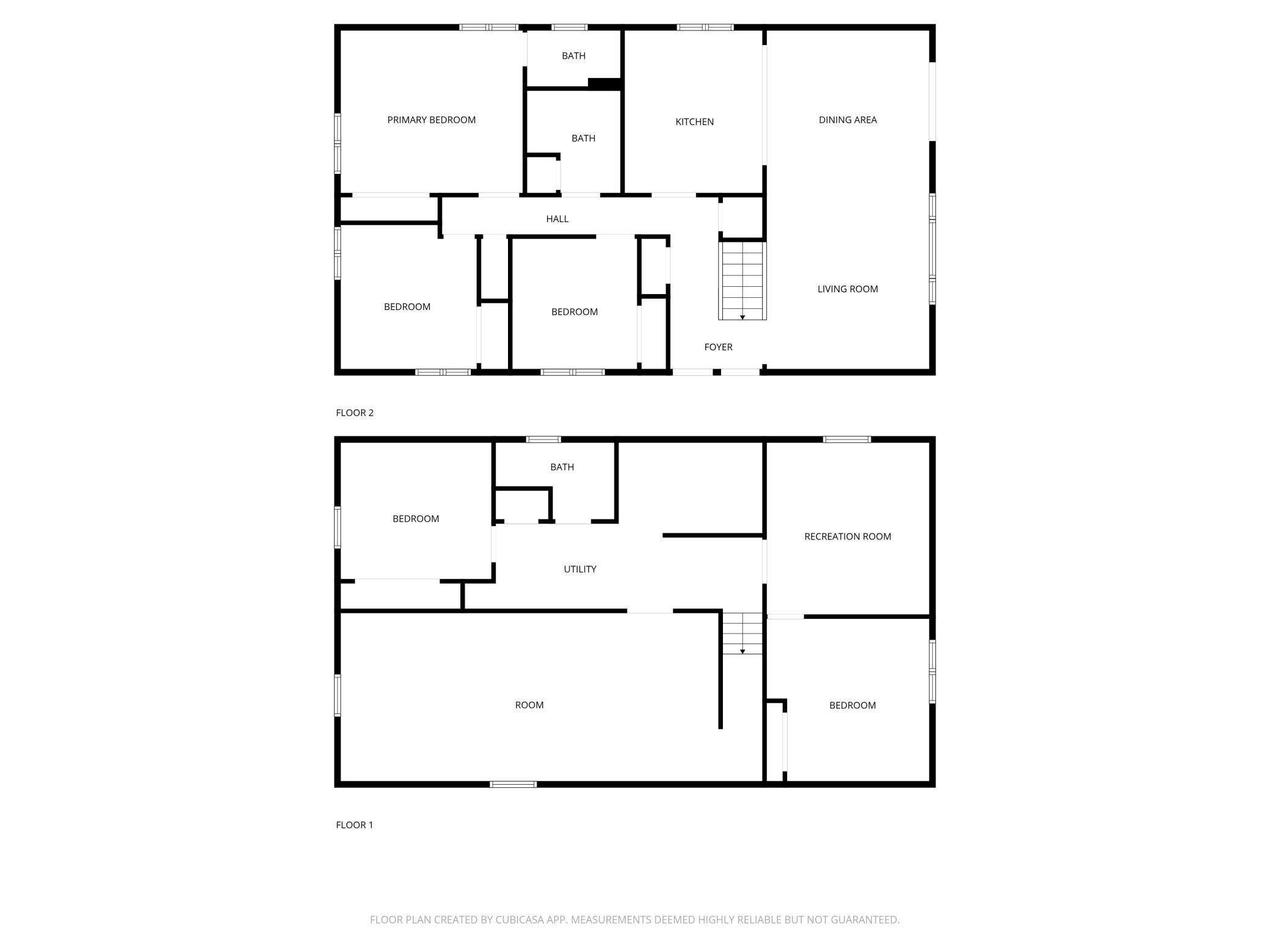 Main and basement floor plans