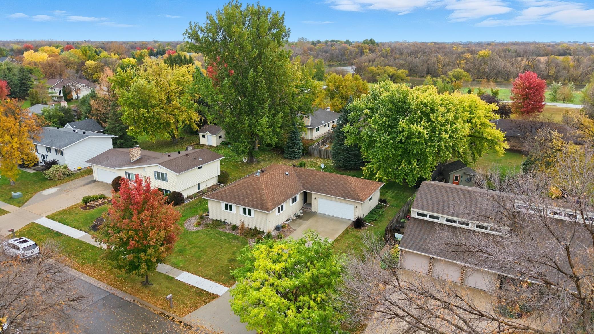 Aerial view looking to the northeast