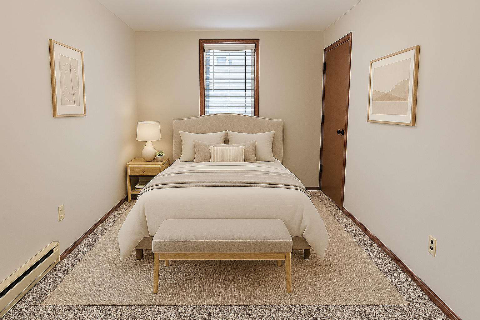 Virtually Staged LL Bedroom