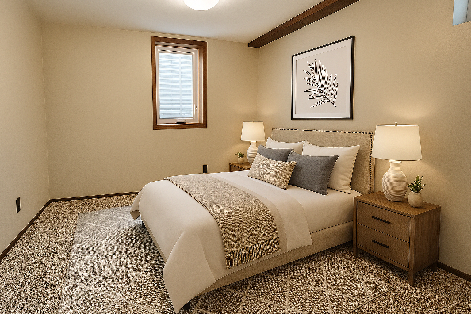 Virtually Staged LL Bedroom