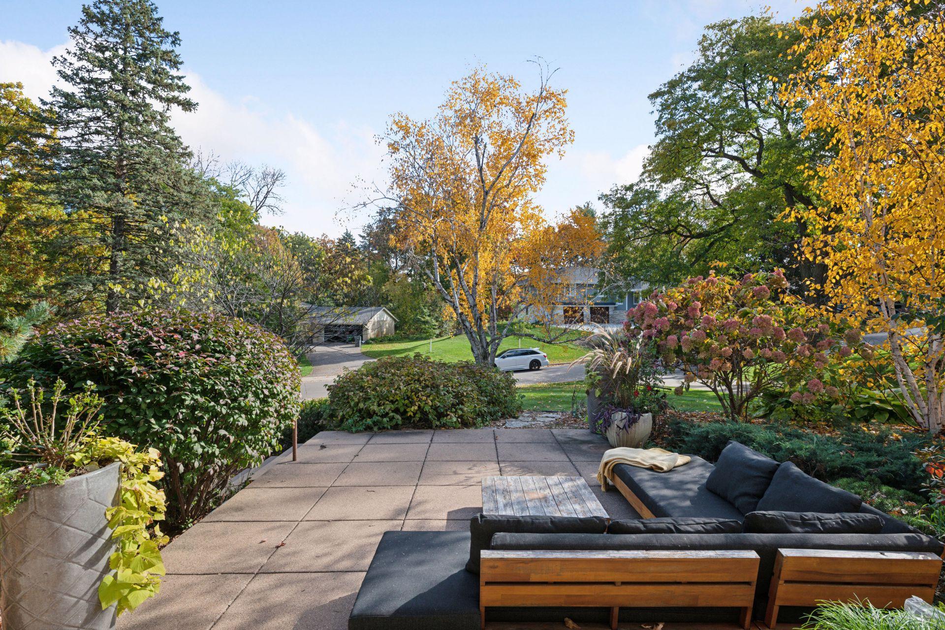 Reverse view from front patio