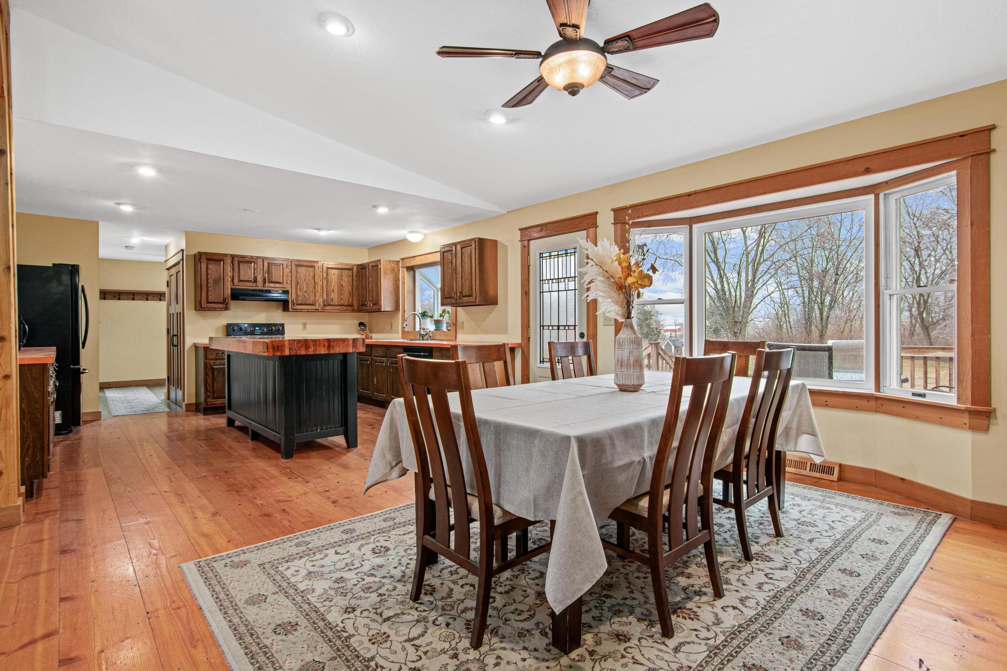 Nature views through your dining room bay window!