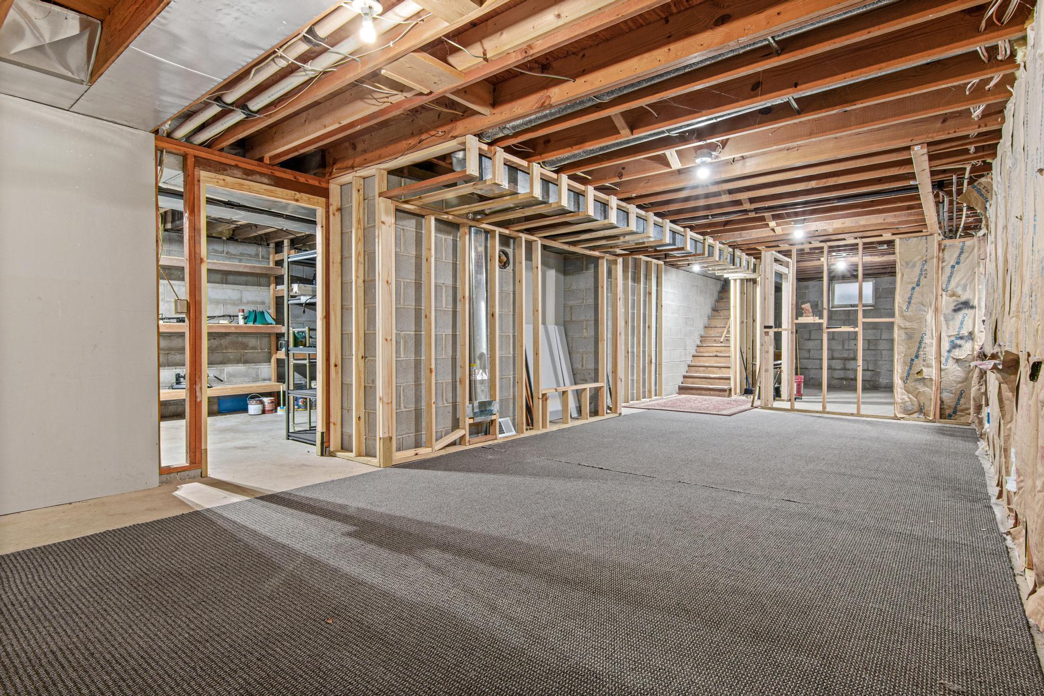 Tons of storage space in the lower level.