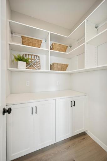 Our Morning Kitchen Pantry! Good Morning: perfect for coffee, blender, toaster, etc.