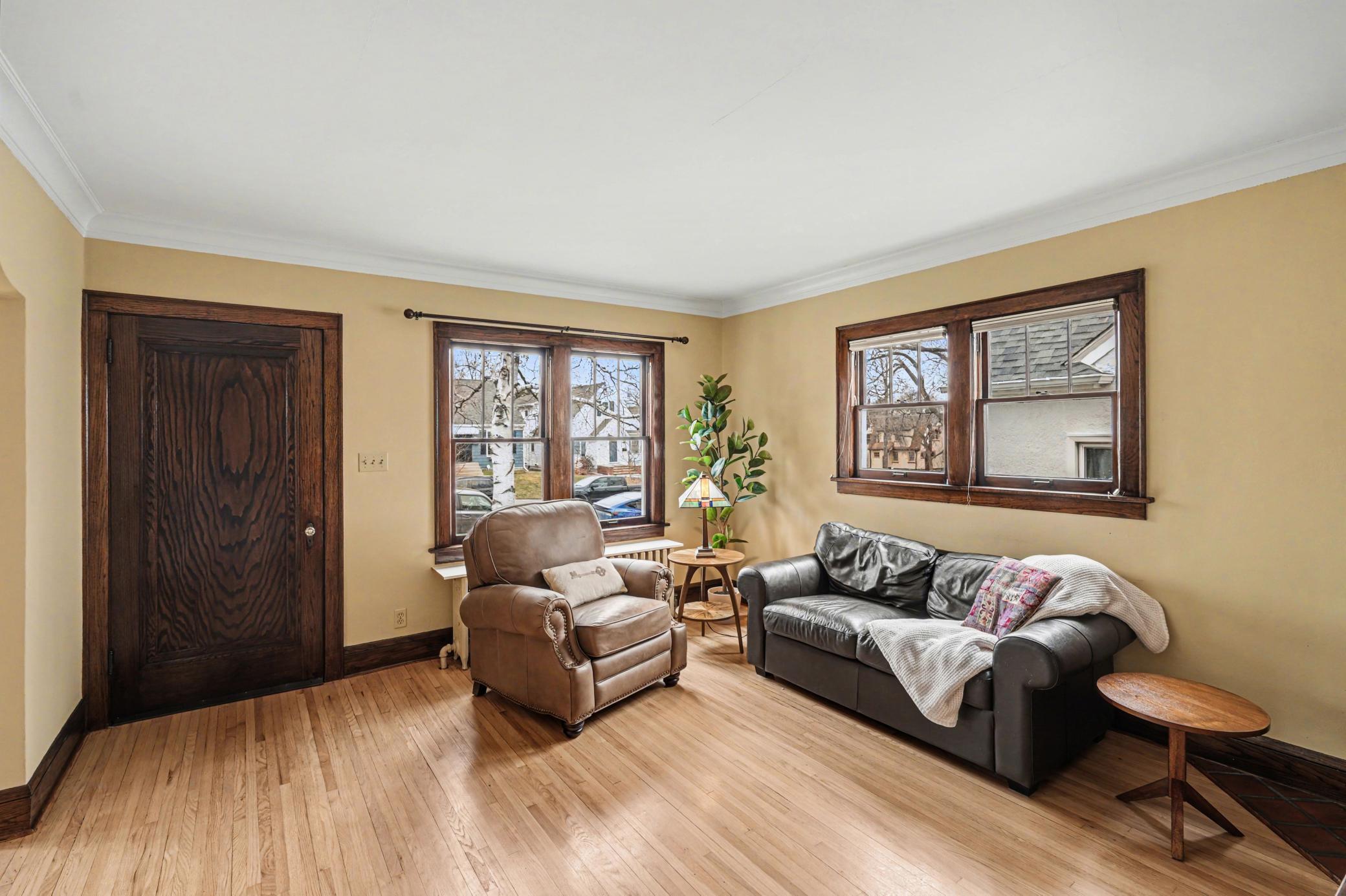 Entry door into Living room