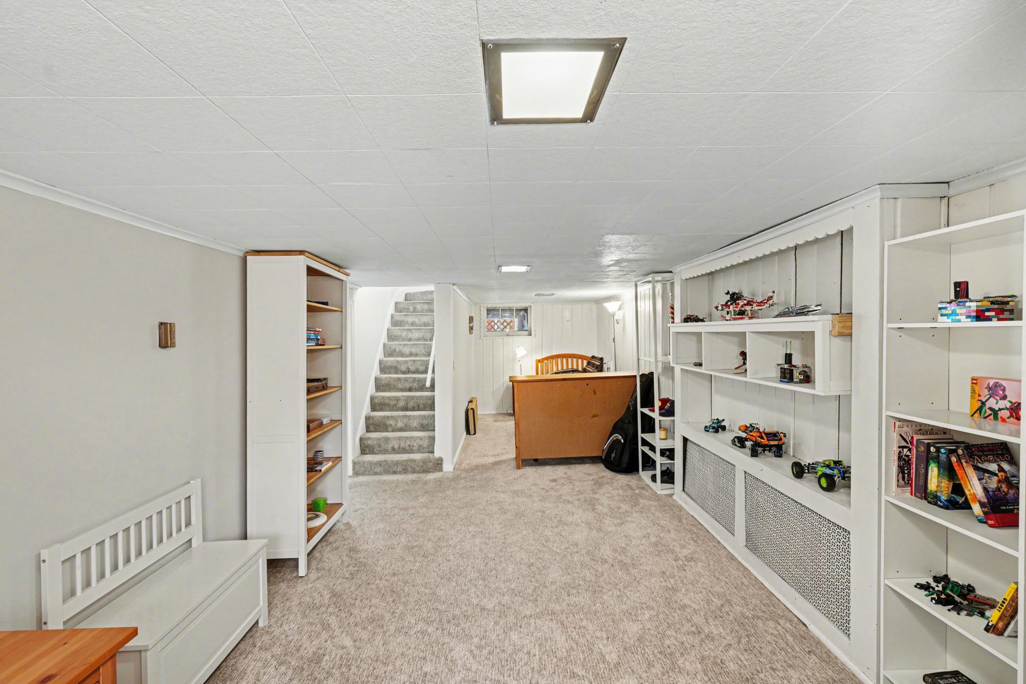 Finished lower level