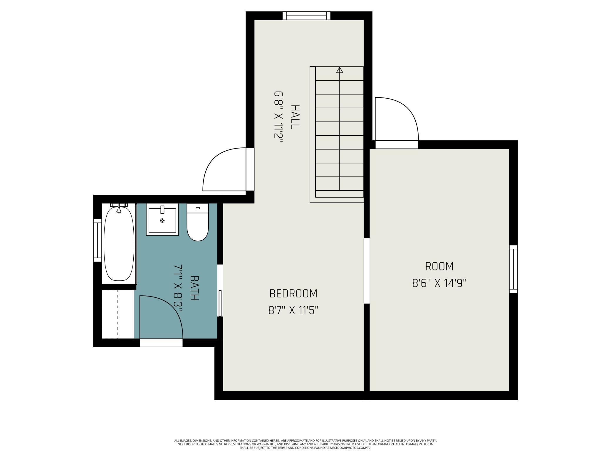 Second, Upper Floor Plan