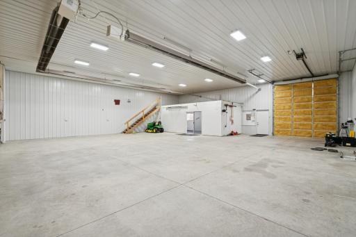 This angle shows the flex room and upper level storage.