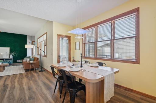Dining room has easy access to the 3 season porch.
