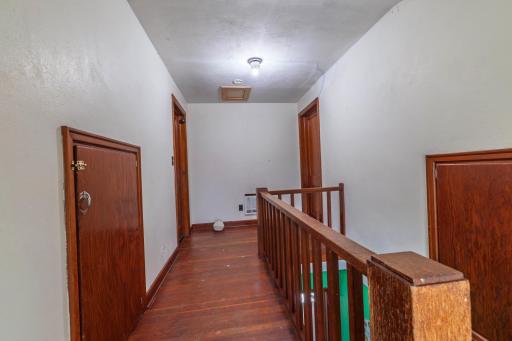 Upper level hallway to 2 good-sized Bedrooms