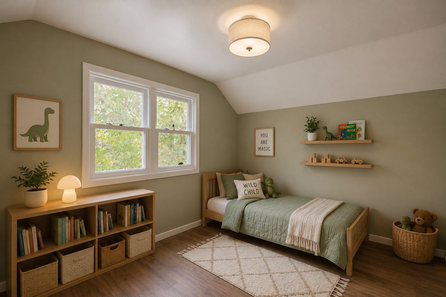 Bedroom 3, virtually staged