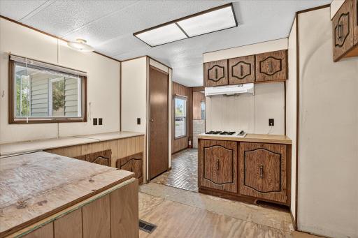 Another view of the kitchen area which is off of the entry/dining area