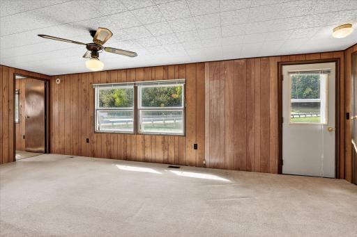 Rear entry to the home off of the living room area.