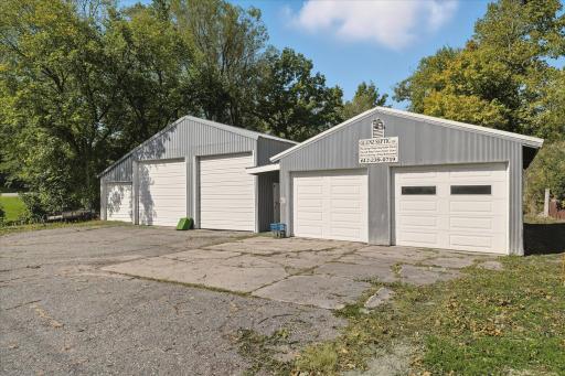 2 car 24'x30' heated garage plus 30'x53' pole shed with 12' overhang.