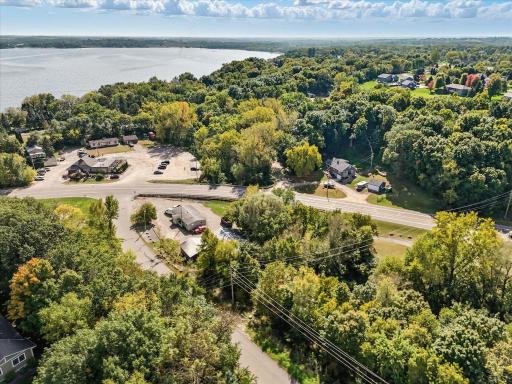 Aerial view of the property and close proximity to Mill Creek Tavern