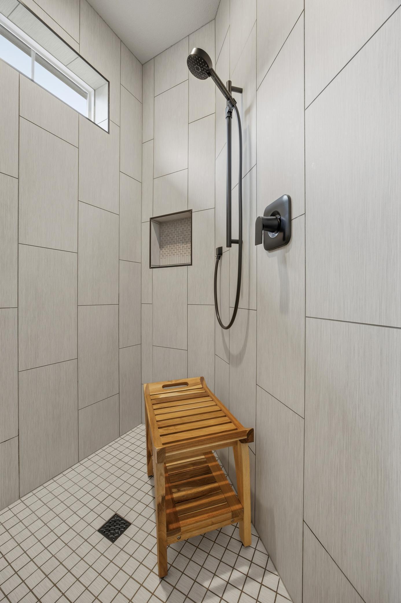 Walk-in Tile Shower