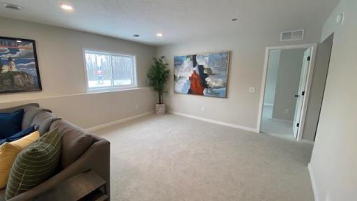 Lower level Family Room, 5th bedroom and another bathroom!