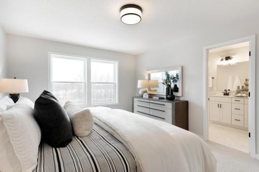 Primary Suite with private bathroom and walk-in closet!