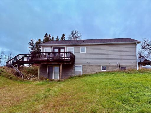 South side of home- walk out basement