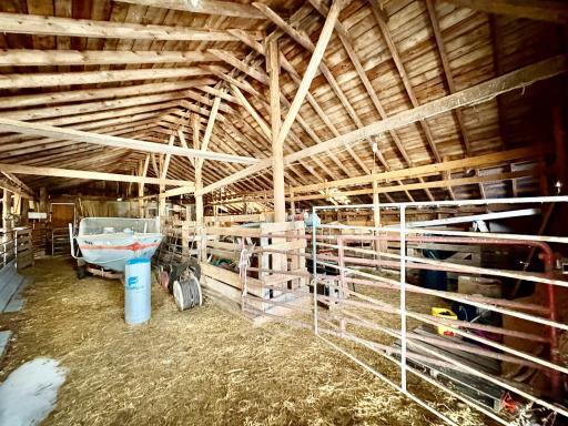 Inside livestock Barn