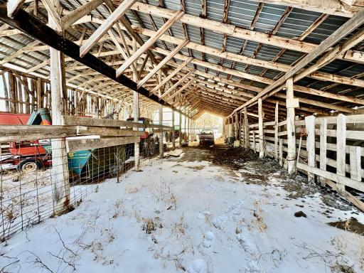 North end of hay shed