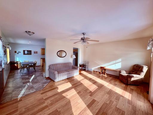 Living room to kitchen