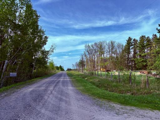 County road to home