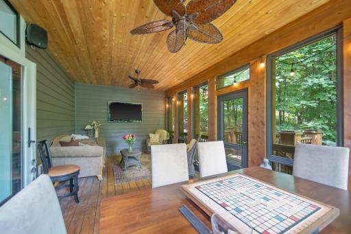 Crisp, Fresh Fall Air!! There is no better feeling in MN!! Picture yourself relaxing in the fresh air with a cup of coffee, enjoying a board game with family, or grab a blanket and take in the big game on the TV!