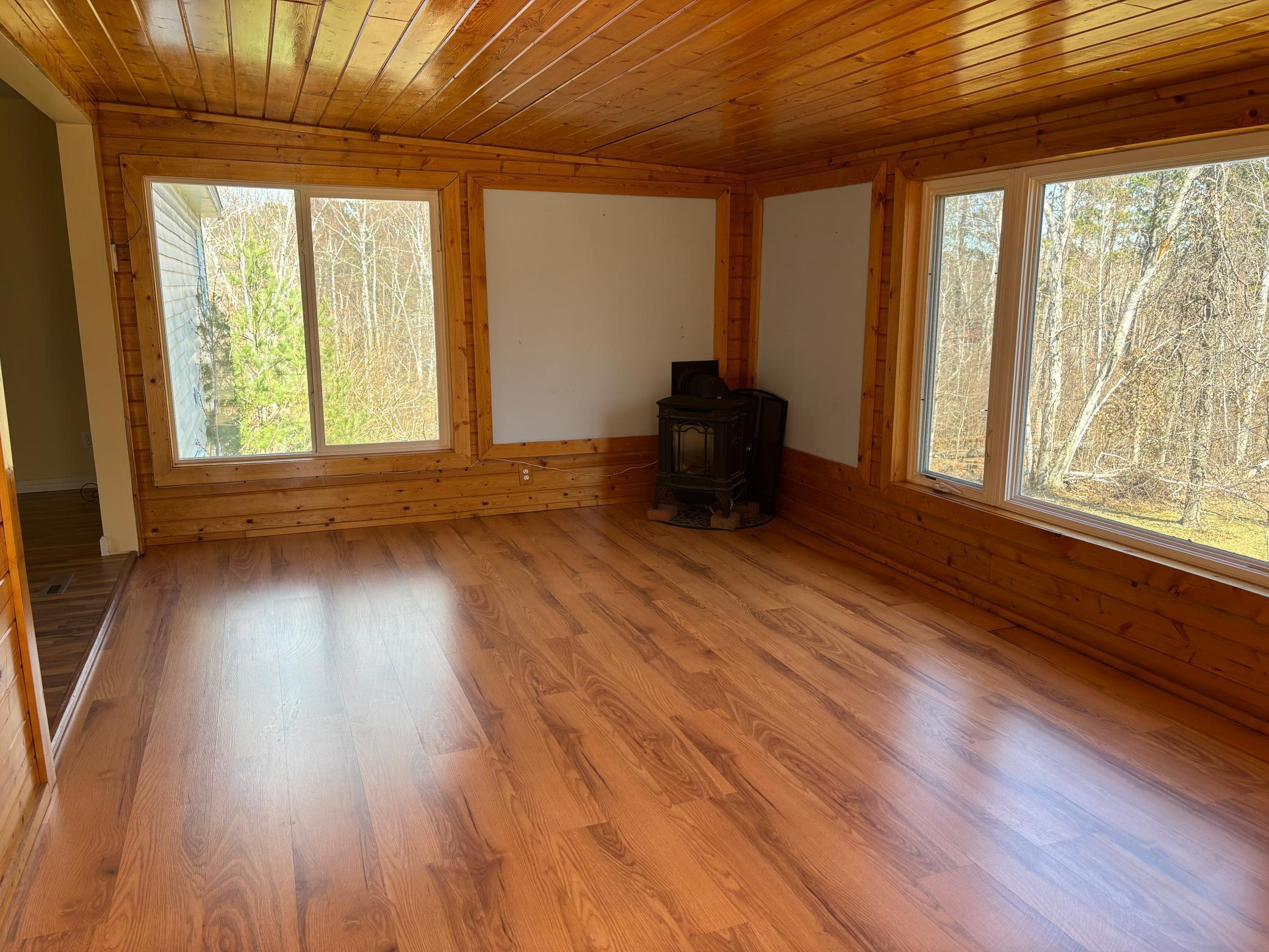 Lots of window looks to your backyard.