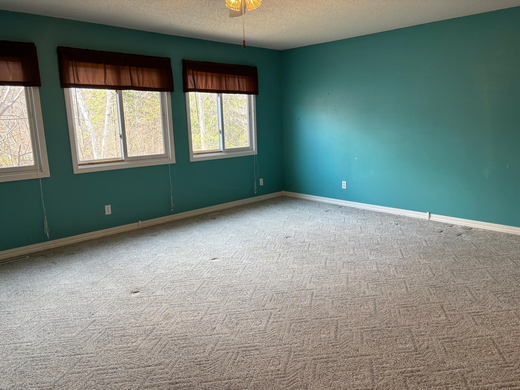 The primary bedroom.