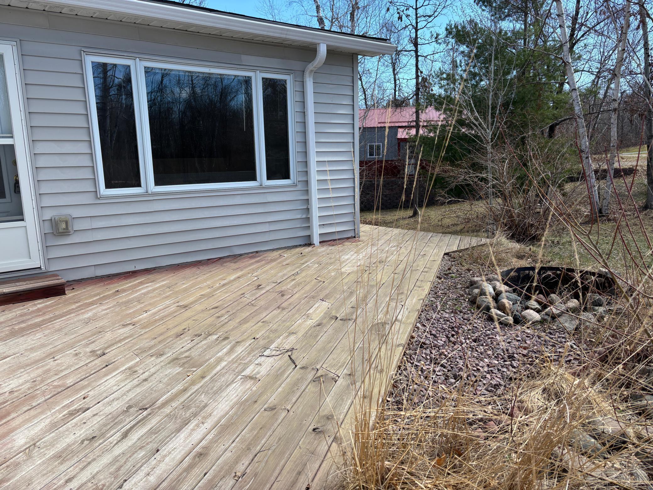 The deck to grab coffee/tea in the morning or BBQ while you are entertaining guests.