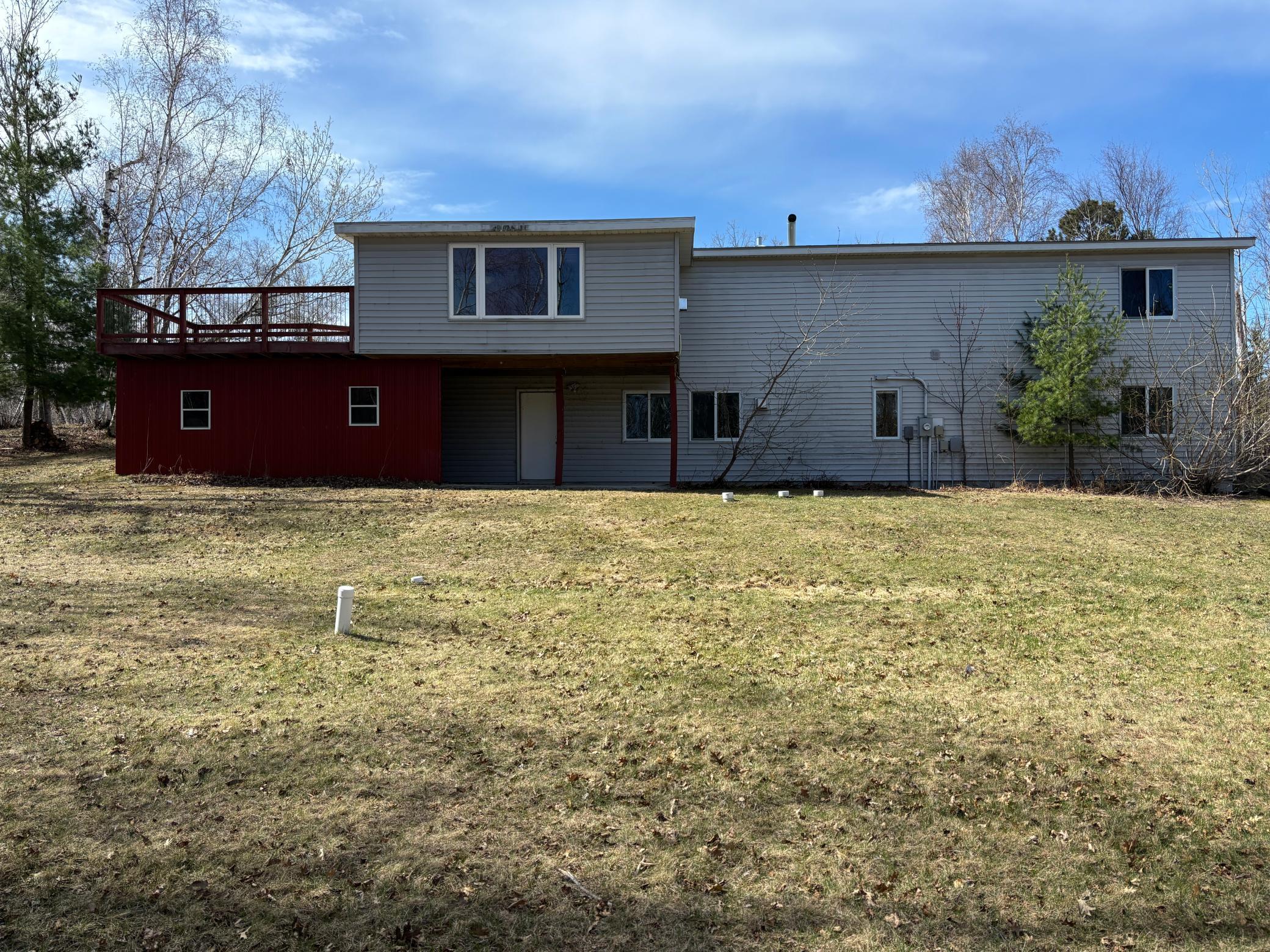 The back of the home.