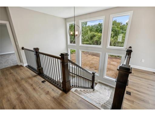 You can also do a patio door on the stairway