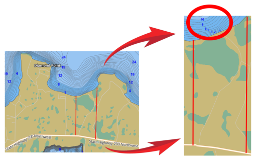 Look at how shallow the water is off the shoreline!