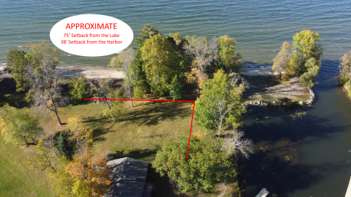 There are several places on the property one could build but if you want to be as close to the water as possible, this is probably the ideal spot!