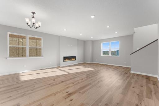 This Family Room offers space for a large family to gather for movie night