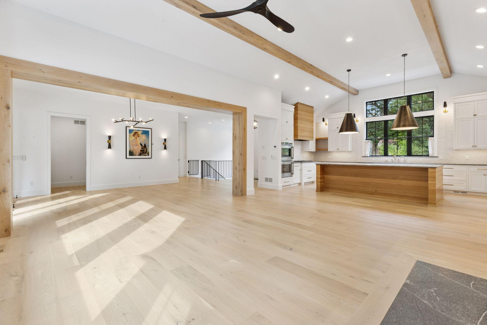 Open floor plan on main that reflects the craftsmanship of the home