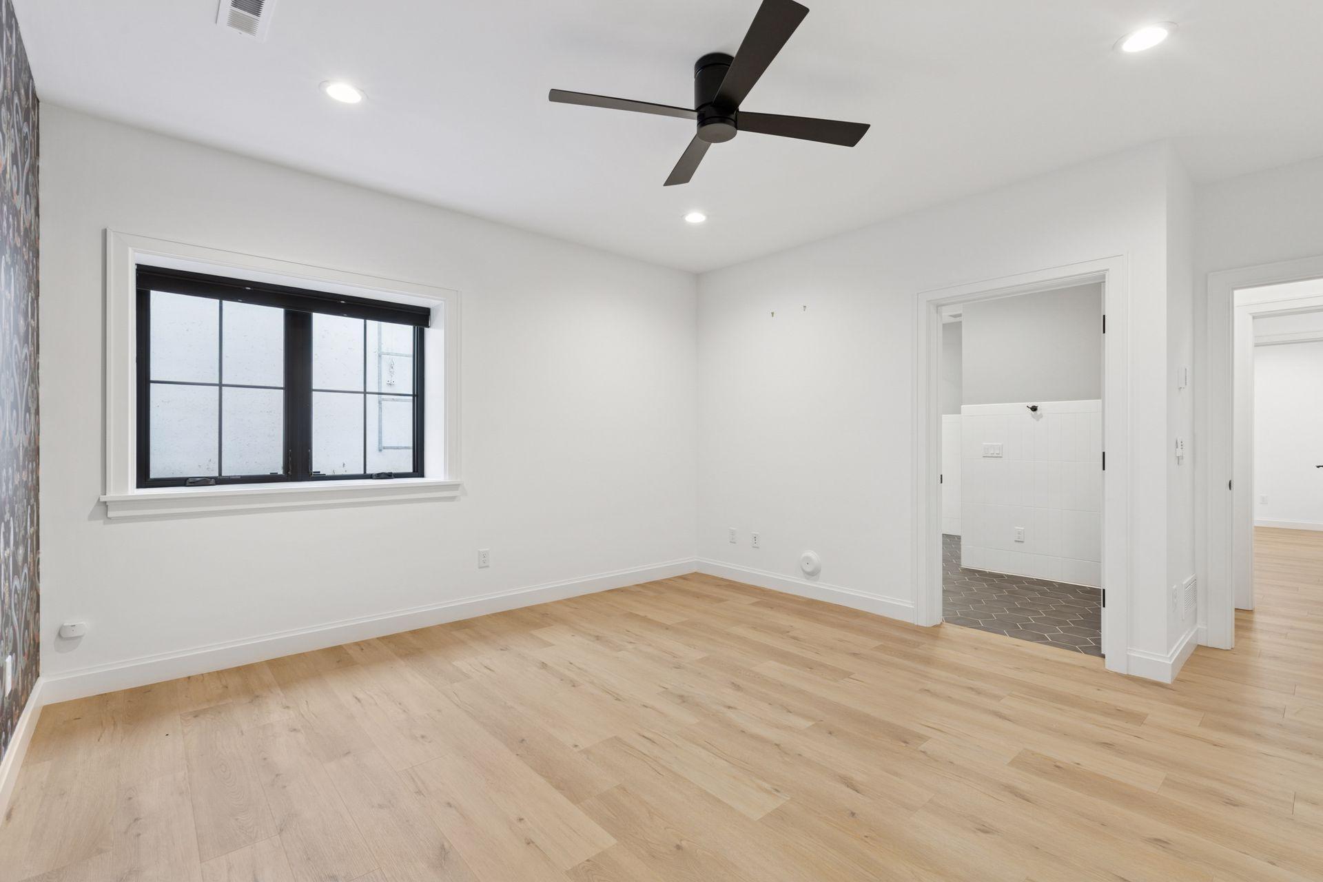 Attached full bathroom with steam shower