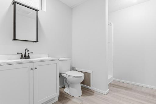 Lower level 3/4 bath