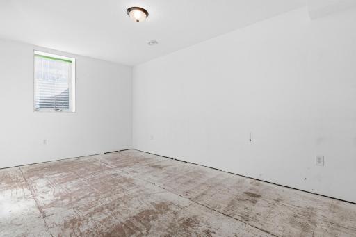 Lower level unfinished future bedroom