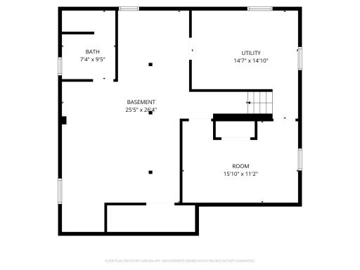 Lower level floor plan